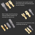 Tnisesm 640Pcs Male and Female Spade Connector & Bullet Connectors Assortment Kit for Car Audio