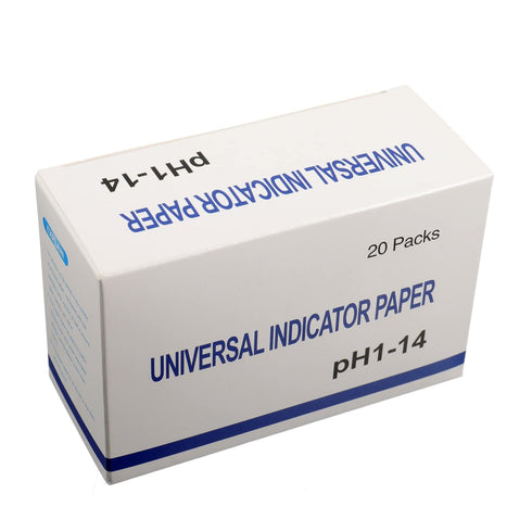 BOJACK 20 Pack 80 Strips pH 1-14 Test Paper, 400 Strips for Water Soil Testing
