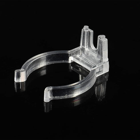 T8 Bulbs Pack 10 MECCANIXITY U Clips Holder Bracket Fluorescent Tube Light Fixture Plastic Pipe End Clamps Base