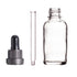 YIZHAO Clear Glass Dropper Bottle 1oz - Tincture Bottles with Glass Dropper for Essential Oils, 12 Pcs