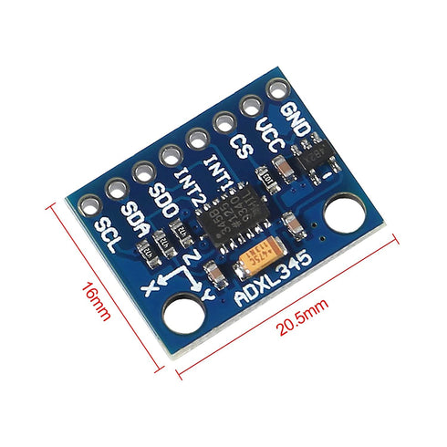 10 Pcs GY-291 ADXL345 3-Axis Digital Acceleration Module for Arduino, IIC/SPI Transmission