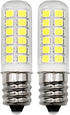 E12 LED Dryer Bulbs, Fridge Water Dispenser Light, 120V 10W 15W 20W Replacement, Pack of 2