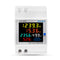 Single Phase Energy Meter Tester, Din Rail Electricity Usage Monitor, 6 in 1 Multimeter AC 40-300V 100A