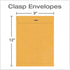 Quality Park 9 x 12 Clasp Envelopes with Deeply Gummed Flaps, Great for Filing, Storing or Mailing Documents, 28 lb Brown Kraft, 100 per Box (QUA37890) by Quality Park