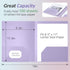 Sooez 6 Pack Heavy Duty Plastic Pocket Folders with Labels - Pastel Poly Document Folders for School Office