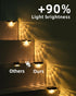 8 Pack Lights,3000K Herzila Solar Deck Lights Outdoor, Solar Step Lights Waterproof Led Warm White, Auto Dusk-to-Dawn
