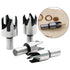 8-Pack Wood Hole Plug Cutter Set, High Carbon Steel Cutting Tools for Woodworking Hole Saw Cutting 6MM 10MM 13MM 16MM