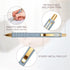 Ballpoint Pens Black Ink with Super Soft Grip Medium Point 1.0mm Office Pens (Gold 12-count)