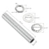 MECCANIXITY 2.4" 1/8IP Pack 35 Lamp Pipe Kit with Lock Nuts Washers Thread Fasteners Assortment for Chandelier Ceiling