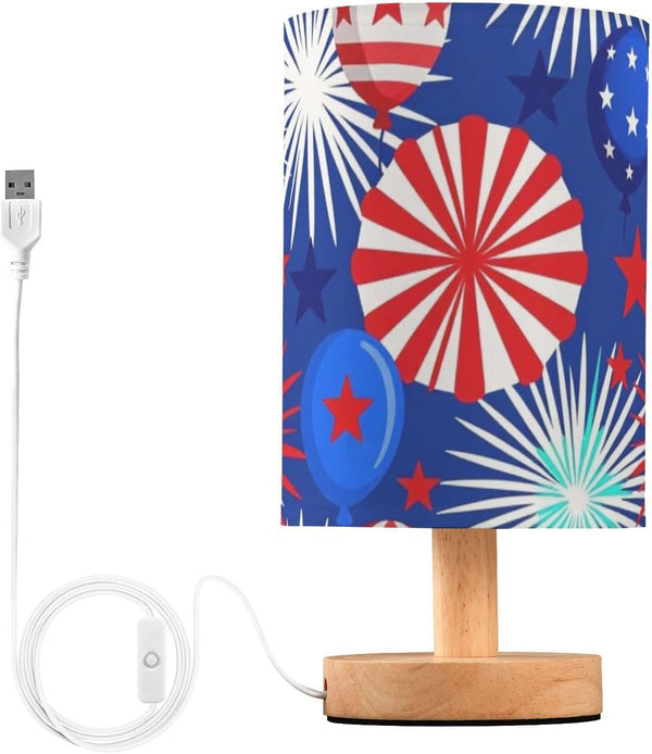 Yuiboo Night Lampsnight Light Baby Night Light for Small Spaces Vintage USA Flag