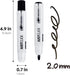 carrotez Retractable Dry Erase Markers, Low Odor White Board Markers, Bullet Tip, Thick Barrel, 12 Count, Black by carrotez