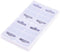BLUECELL 200 Pieces Clear Slot Hole Adhesive Custom Hang Tabs, 1 3/4" x 1 1/2" for Retail Display
