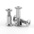 Jersvimc 10 Pair(20 M6x16mm M6 Countersunk Piece) Hex Drive Socket Cap Bolt with Allen Wrench, Silver Furniture