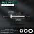 1/4-20 x 1-1/2" Stainless Steel Hex Bolts - 10 Sets with Nuts and Washers, 304 SS 18-8