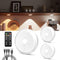 USB Rechargeable LED Puck Lights with Remote Control, 2400mAh Battery Operated Push