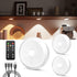 USB Rechargeable LED Puck Lights with Remote Control, 2400mAh Battery Operated Push