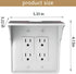 LOUIS FELT 2 pack Double Wall Outlet Shelf with Cord Storage-wall outlet shelf, outlet shelf storage Perfect