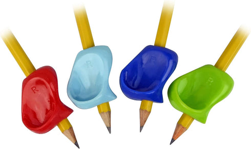 The Pencil Grip Pinch Grip, Ergonomic Writing Aid, Gloss Colored Pencil Grips, 6 Count