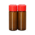 8 Pcs 20ml Glass Vials with Screw Caps, Amber Glass Vials with 4 Colors Caps, Leak-Proof Glass Bottles