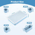 Jalopink Set Silicone Makeup Organizer Drawer with Clear Lid - Stackable Vanity & Bathroom Drawer Organizer, Adjustable