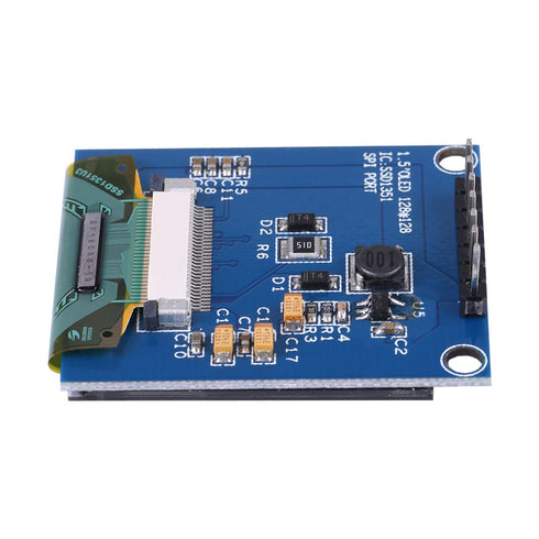Vikye 1.5inch 128x128 SSD135 OLED Display Module, OLED Color Display Screen Faster Response Module Serial Peripheral