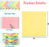 HappyHapi Sticky Notes 3x3 Inches Bulk, 36 Pack 3600 Sheets Colored Self-Stick Pads for Office, School, Home