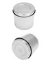 QWORK Stainless Steel Ointment Jar with Lid, 2 Pack Medical Container Jars for Storage of Medical Liquid, Lab Use