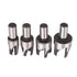 Rocaris 8pcs Wood Plug Cutter Drill Bit Set, Straight and Tapered Cutting Tool, 6mm 10mm 13mm 16mm