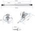 4 Pcs Gas Springs, 100N/22.5LB Gas Struts Lift Supports, Gas Shocks, Soft Close Hinges, Furniture Cabinet Door Lid Stay, Hydraulic Gas Lift Spring Stay for Cabinet, Storage Box Spring Struts