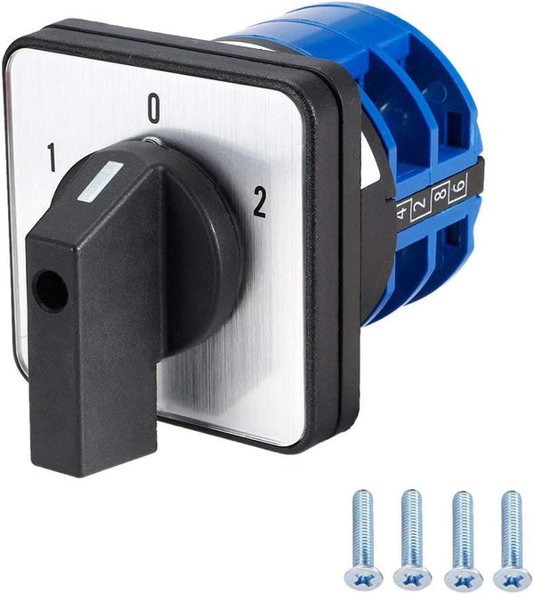 Changeover Switch LW28-32, Universal Rotary Cam Selector, 3 Positions, 8 Terminals, Latching Switches 690V 32A