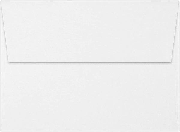 LUXPaper A7 Classic Linen Invitation Envelopes | 5 1/4" x 7 1/4" | 70lb. Text | Avon Brilliant White | 50 Qty