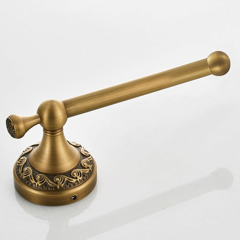 Antique Bronze Brass Toilet Paper Holder, Wall Mounted Bathroom Hardware Accessories with Pattern Carving Design