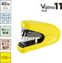 Max HD-11FLK/Y Stapler Bimo 11 Flat 40-Sheet Binding Load of 100 Yellow