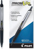 Pilot Precise V10 RT Refillable & Retractable Rolling Ball Pens, Bold Point 1 mm, Blue, Pack of 12