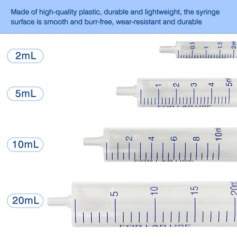 12 Pack 5 ml Luer Slip Syringe without Needle for Liquid Refilling, DIY Crafts, Scientific Labs by Labfil