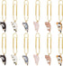 OLYCRAFT 12Pcs Cat Paperclips, 3 Inch Alloy Pendant Clips for Document Sorting and Organizing