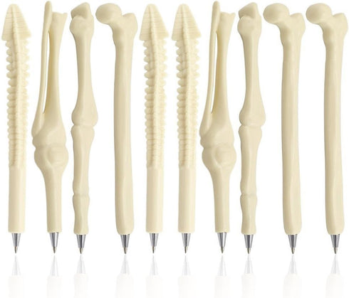 MagicW Creative Novelty Bone Shape Ballpoint Pens, Finger Pen, Nurse Doctor Stationery Gift, Pack of 5