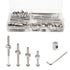 ALLWIN Crib Screws Bolts Hardware Replacement Kit, 28 Set M6x20/40/60/80mm Hex Bolts &
