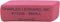 Charles Leonard Natural Rubber Wedge Pink Erasers, Small, 36 Per Box
