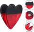 Heart Shape Plastic Clips with Magnetic for Refrigerator Note Holder, Set of 6 All Purpose Clips