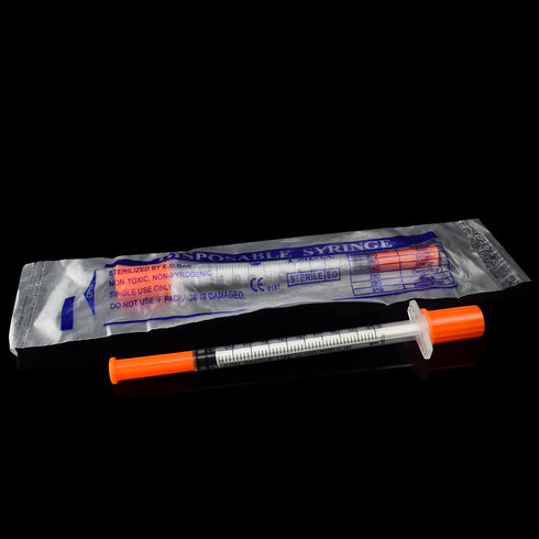 U100 1cc 30G 1/2 Inch 100 Packing Syringe PCS,Independent