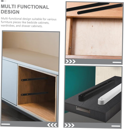 2pcs POPETPOP Side Mount Drawer Slide Smooth Sliding Drawer Track Guides for Cabinets Wardrobes Bedside Furniture Easy