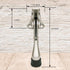 Door Stopper, One-Touch Semi-Automatic Metal with Non-Slip Rubber Tip for Wood, Concrete, Tiled, Carpeted Floors (4inch
