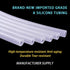 TONGYUANDA 1/4" 3/8" 10 Pure Silicone Tubing, ID x OD x FT, Flexible Food-Grade Tubing, High Temp Resistant