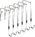10Pcs Metal Over The Door Hooks - Sturdy Z Hooks for Hanging Clothes, Towels, Coats and More