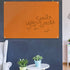 Glass Dry Erase Board, Black Surface, Frameless Magnetic, 16" x 16", for Office, Home, School with Marker