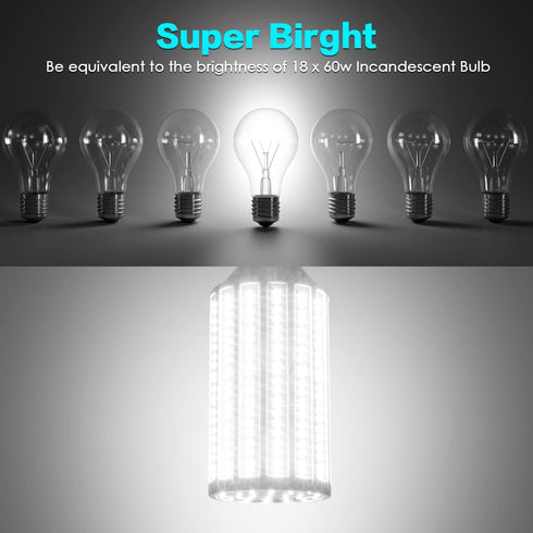 LED Corn Light Bulb, 500W Equivalent, 60W, 6000 Lumen, 6500K E39 Mogul Base, Cool Daylight White for Large Areas