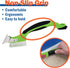 Warner Manufacturing 3-in-1 Caulk Tool, Easy Removal and Application Scraper, Brush and Applicator, Green
