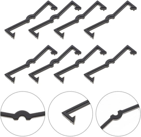 100pcs BESTOYARD Pegboard Hook Clips Pegboard Clip Locks Peg Hook Stoppers for Tool Organization and Workbench