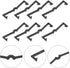 100pcs BESTOYARD Pegboard Hook Clips Pegboard Clip Locks Peg Hook Stoppers for Tool Organization and Workbench